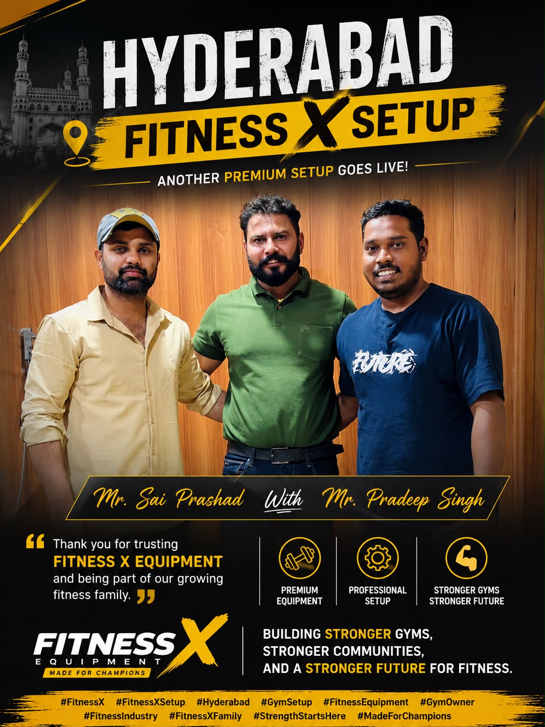Fitness X setup — Hyderabad